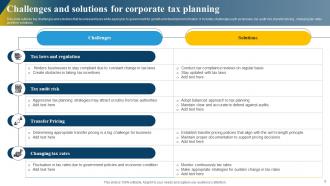 Corporate Tax Planning Powerpoint PPT Template Bundles Impactful Captivating