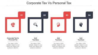 Corporate Tax Vs Personal Tax Ppt Powerpoint Presentation Slides Graphics Download Cpb