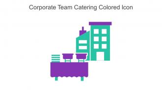 Corporate Team Catering Colored Icon In Powerpoint Pptx Png And Editable Eps Format