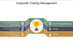 Corporate training management ppt powerpoint presentation professional graphics pictures cpb