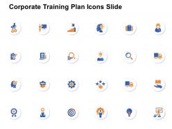 Corporate Training Plan Icons Slide Gear L871 Ppt Powerpoint Model