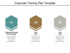Corporate training plan template ppt powerpoint presentation rules cpb