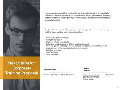 Corporate training proposal powerpoint presentation slides