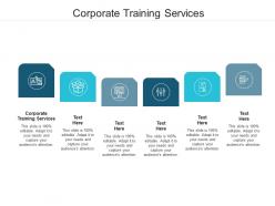 Corporate training services ppt powerpoint presentation gallery outfit cpb