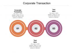 Corporate transaction ppt powerpoint presentation infographic template influencers cpb