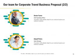 Corporate travel business proposal powerpoint presentation slides
