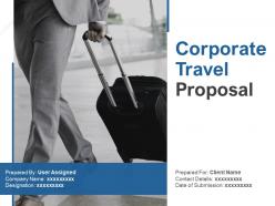 Corporate travel proposal powerpoint presentation slides