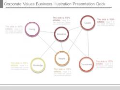 Corporate values business illustration presentation deck