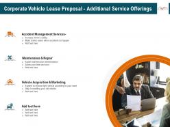Corporate vehicle lease proposal additional service offerings ppt clipart