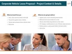 Corporate vehicle lease proposal project context and details ppt file formats