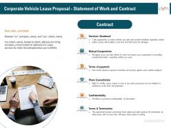 Corporate vehicle lease proposal statement of work and contract ppt topics