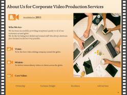 Corporate video production proposal powerpoint presentation slides