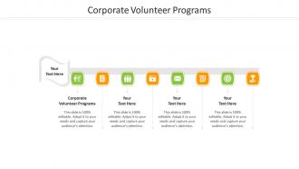 Corporate volunteer programs ppt powerpoint presentation outline graphics design cpb