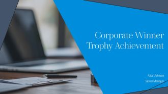 Corporate Winner Trophy Achievement PPT Demonstration AT