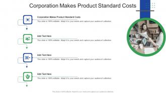 Corporation Makes Product Standard Costs In Powerpoint And Google Slides Cpb