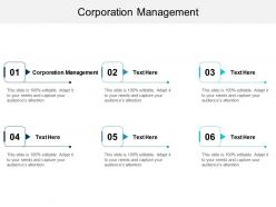 Corporation management ppt powerpoint presentation file show cpb