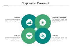 Corporation ownership ppt powerpoint presentation infographic template examples cpb