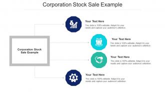 Corporation Stock Sale Example Ppt Powerpoint Presentation Gallery Summary Cpb
