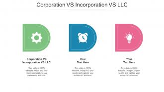 Corporation Vs Incorporation Vs Llc Ppt Powerpoint Presentation Layouts Grid Cpb