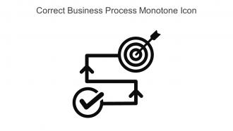 Correct Business Process Monotone Icon In Powerpoint Pptx Png And Editable Eps Format