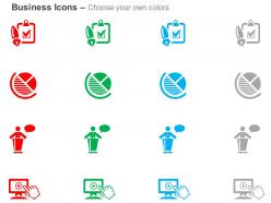 Correct checklist pie chart business communication internet option ppt icons graphics