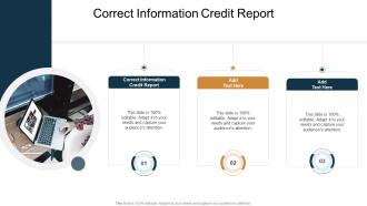 Correct Information Credit Report In Powerpoint And Google Slides Cpb