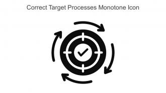 Correct Target Processes Monotone Icon In Powerpoint Pptx Png And Editable Eps Format