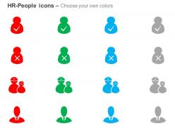 Correct wrong team business people ppt icons graphics