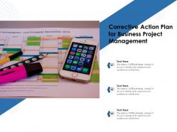 Corrective action plan for business project management