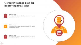 Corrective Action Plan For Improving Retail Sales