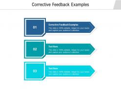 Corrective feedback examples ppt powerpoint presentation icon format cpb