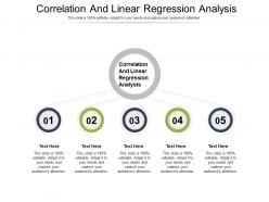 Correlation and linear regression analysis ppt powerpoint presentation professional examples cpb