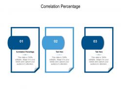 Correlation percentage ppt powerpoint presentation model deck cpb