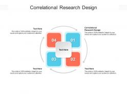 Correlational research design ppt powerpoint presentation slides infographic template cpb