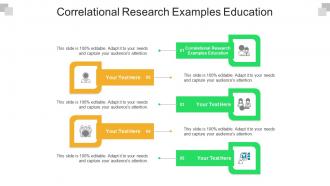 Correlational research examples education ppt powerpoint presentation summary brochure cpb