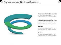 Correspondent banking services telecommunication opportunities corporate training programme cpb