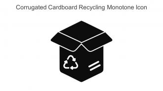 Corrugated Cardboard Recycling Monotone Icon In Powerpoint Pptx Png And Editable Eps Format