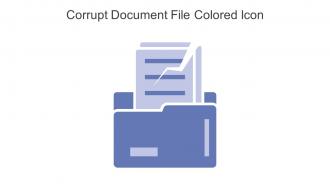 Corrupt Document File Colored Icon In Powerpoint Pptx Png And Editable Eps Format