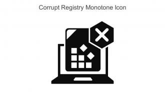 Corrupt Registry Monotone Icon In Powerpoint Pptx Png And Editable Eps Format