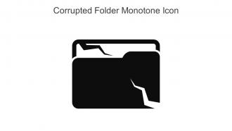 Corrupted Folder Monotone Icon In Powerpoint Pptx Png And Editable Eps Format