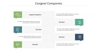 Cosigner companies ppt powerpoint presentation portfolio guide cpb