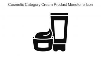 Cosmetic Category Cream Product Monotone Icon In Powerpoint Pptx Png And Editable Eps Format