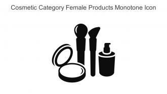 Cosmetic Category Female Products Monotone Icon In Powerpoint Pptx Png And Editable Eps Format
