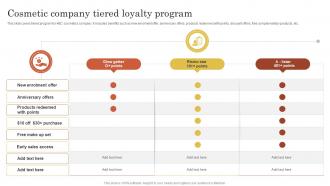 Cosmetic Company Tiered Loyalty Program