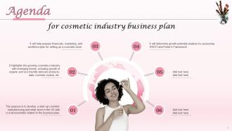 Cosmetic Industry Business Plan Powerpoint Presentation Slides Informative Aesthatic
