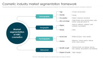 Cosmetic Industry Market Segmentation Strategies To Identify MKT SS V