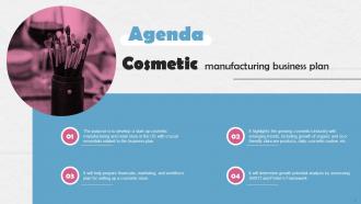 Cosmetic Manufacturing Business Plan Powerpoint Presentation Slides Template Pre-designed