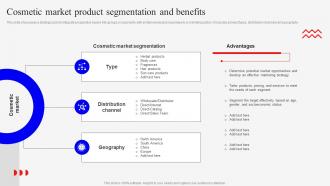 Cosmetic Market Product Segmentation Marketing Mix Strategies For Product MKT SS V