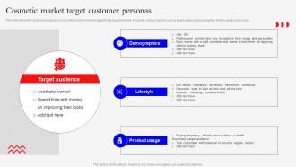Cosmetic Market Target Customer Marketing Mix Strategies For Product MKT SS V
