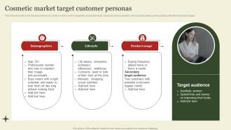 Cosmetic Market Target Customer Personas Market Segmentation And Targeting Strategies Overview MKT SS V